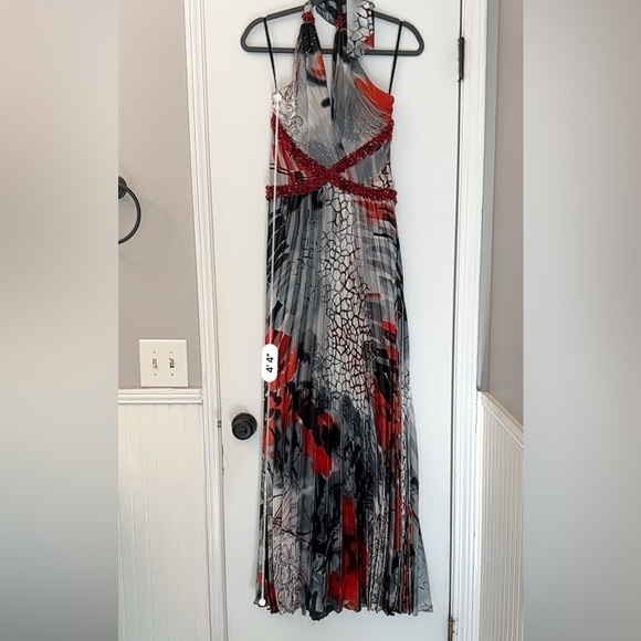 Alchera Halter Maxi Dress with Pleated Skirt, Size 40 (XS) - Picture 15 of 16